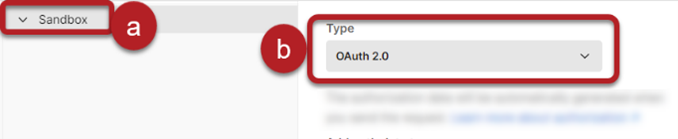 Configure your sandbox step A and B