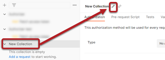 Edit collection name