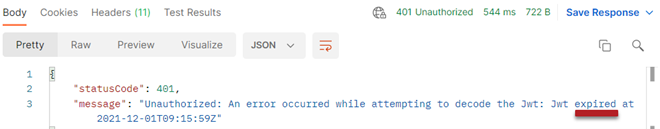 Access token expired